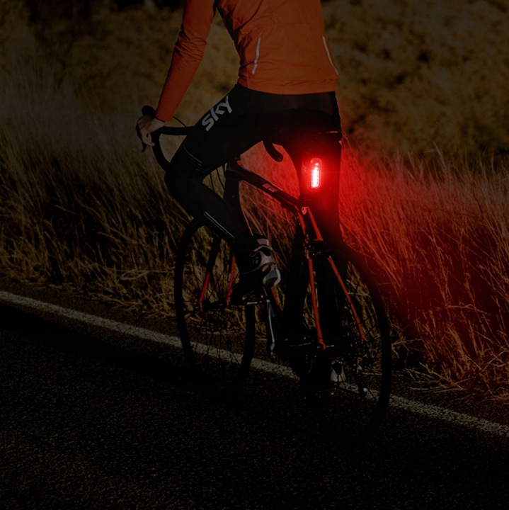 ZESTAW LAMPEK ROWEROWYCH LED PRZÓD I TYŁ DO ROWERU + USB LAMPKI ROWEROWE Zasilanie USB