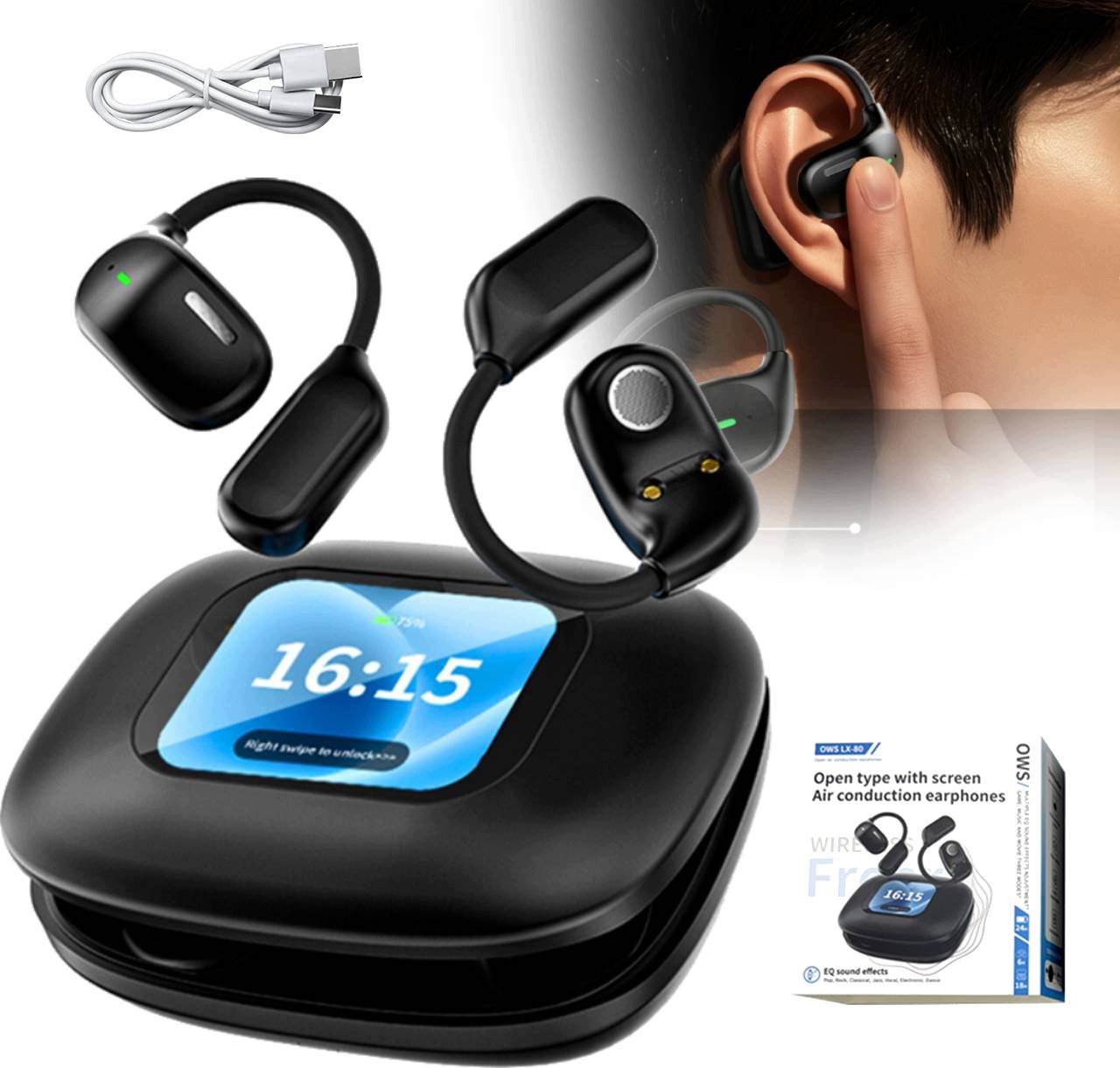 Bezdrátové bluetooth sluchátka Překladač 135 ježků pro sport a hovory