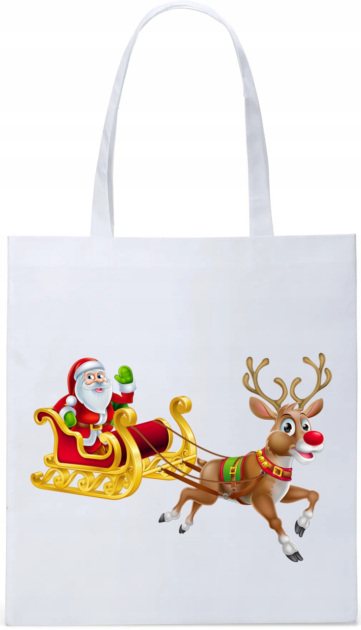 EKO TORBA ZAKUPY PREZENT ŚWIĄTECZNA MIKOŁAJ