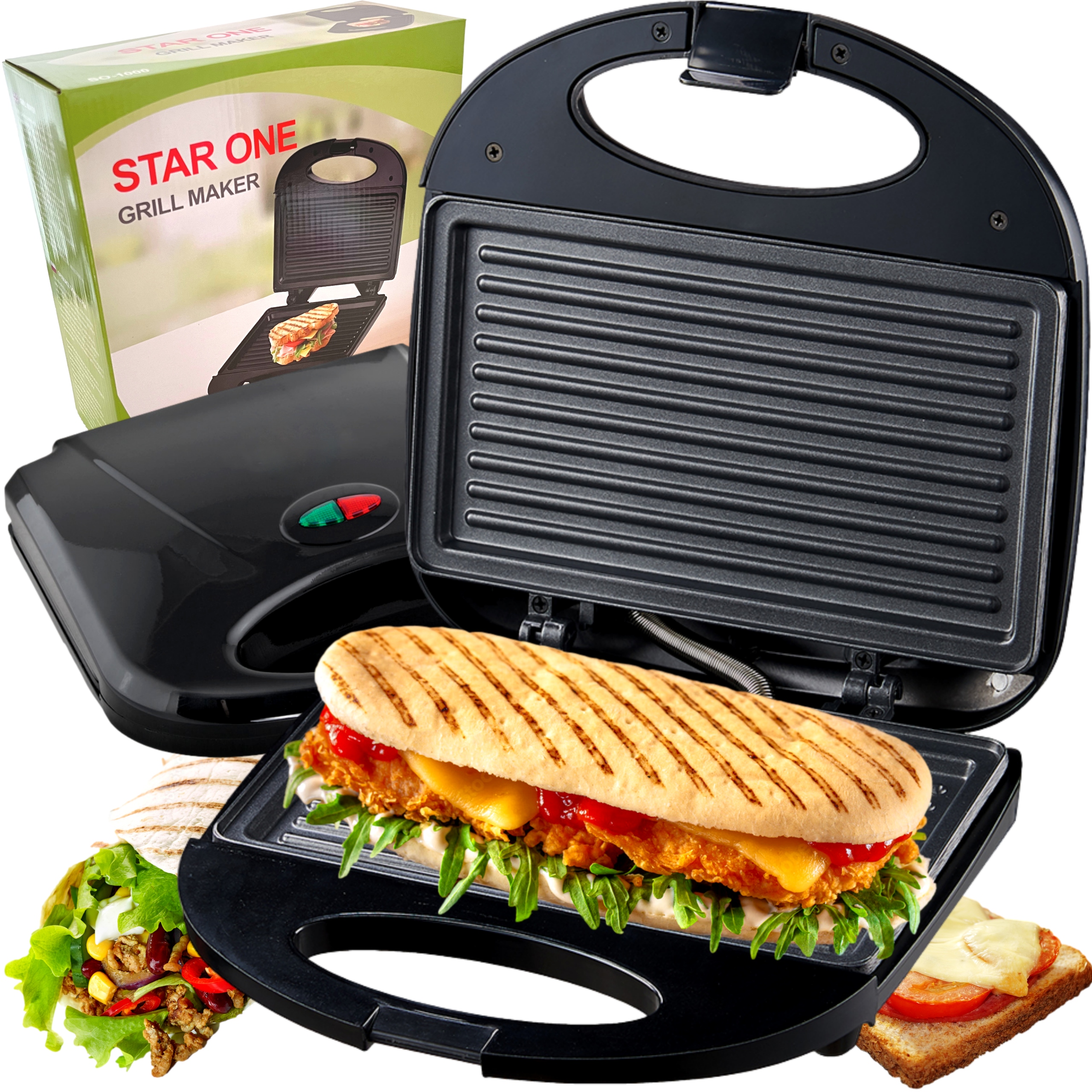 

Opiekacz Do Kanapek Panini Grill Sandwich Toster!