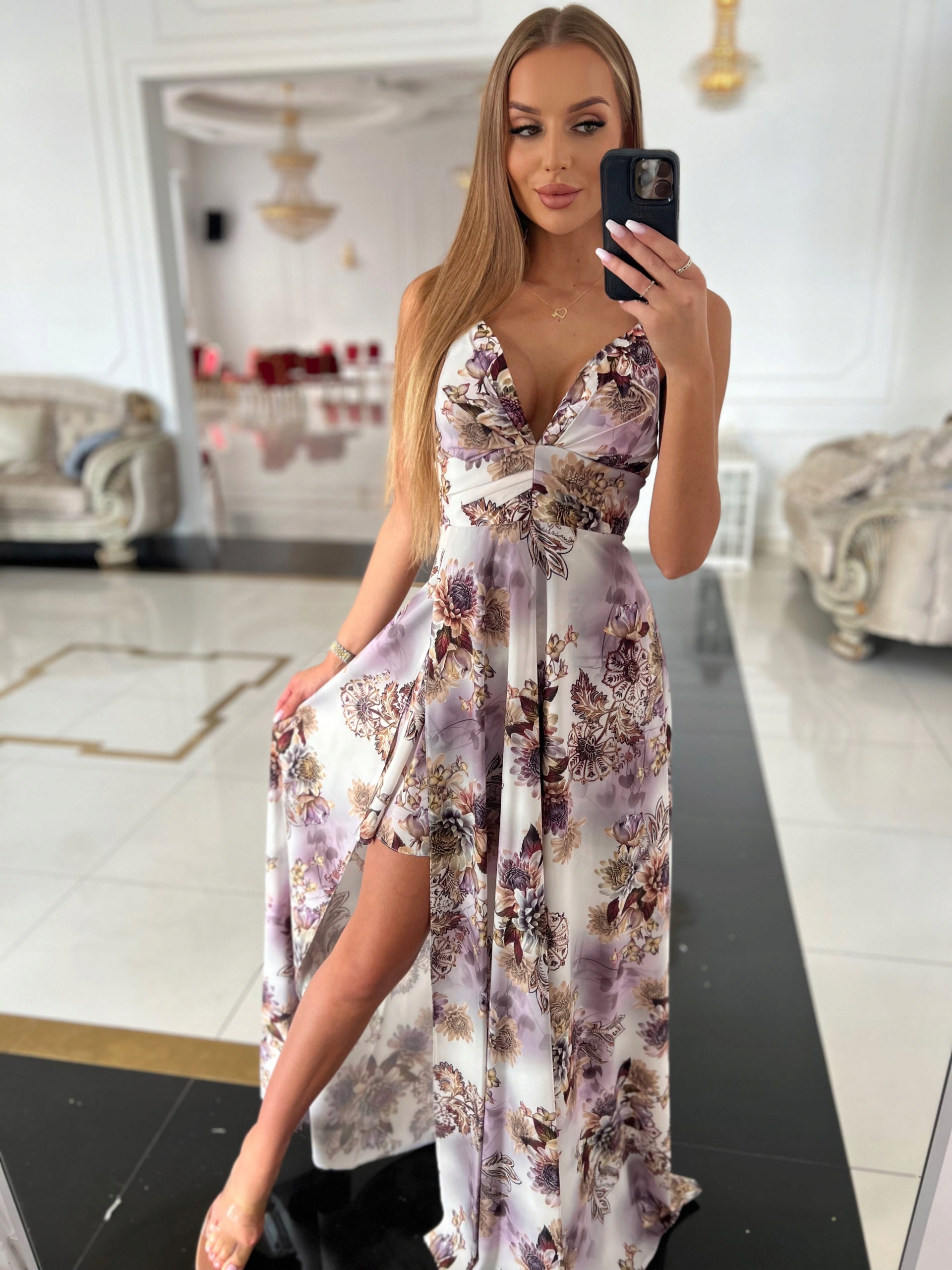 Dlouhé šaty Doriana Šaty , ecru, 40 l