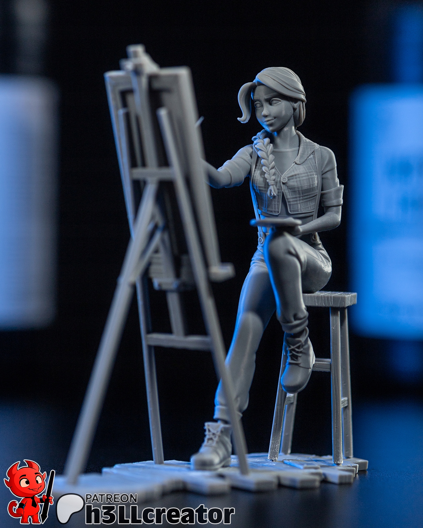 Figurka Leah Stardew Valley h3LL creator 3D tisk 12K