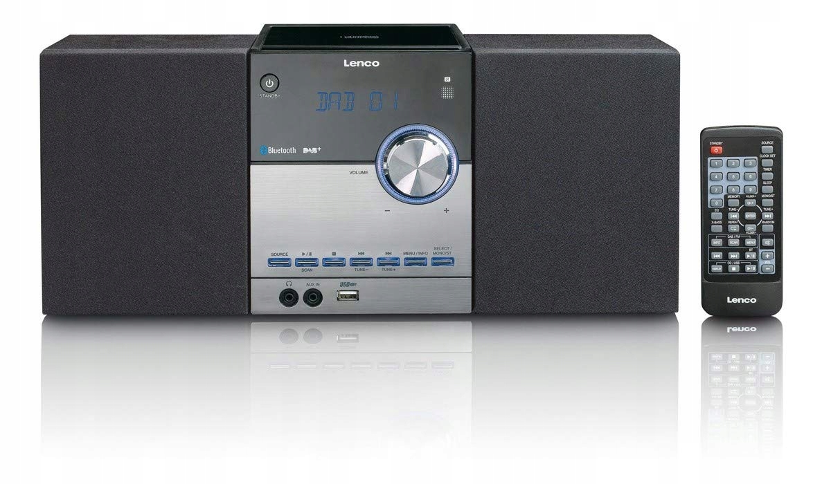 Lenco MC-150 stereo zařízení s Dab+, Bluetooth, černé