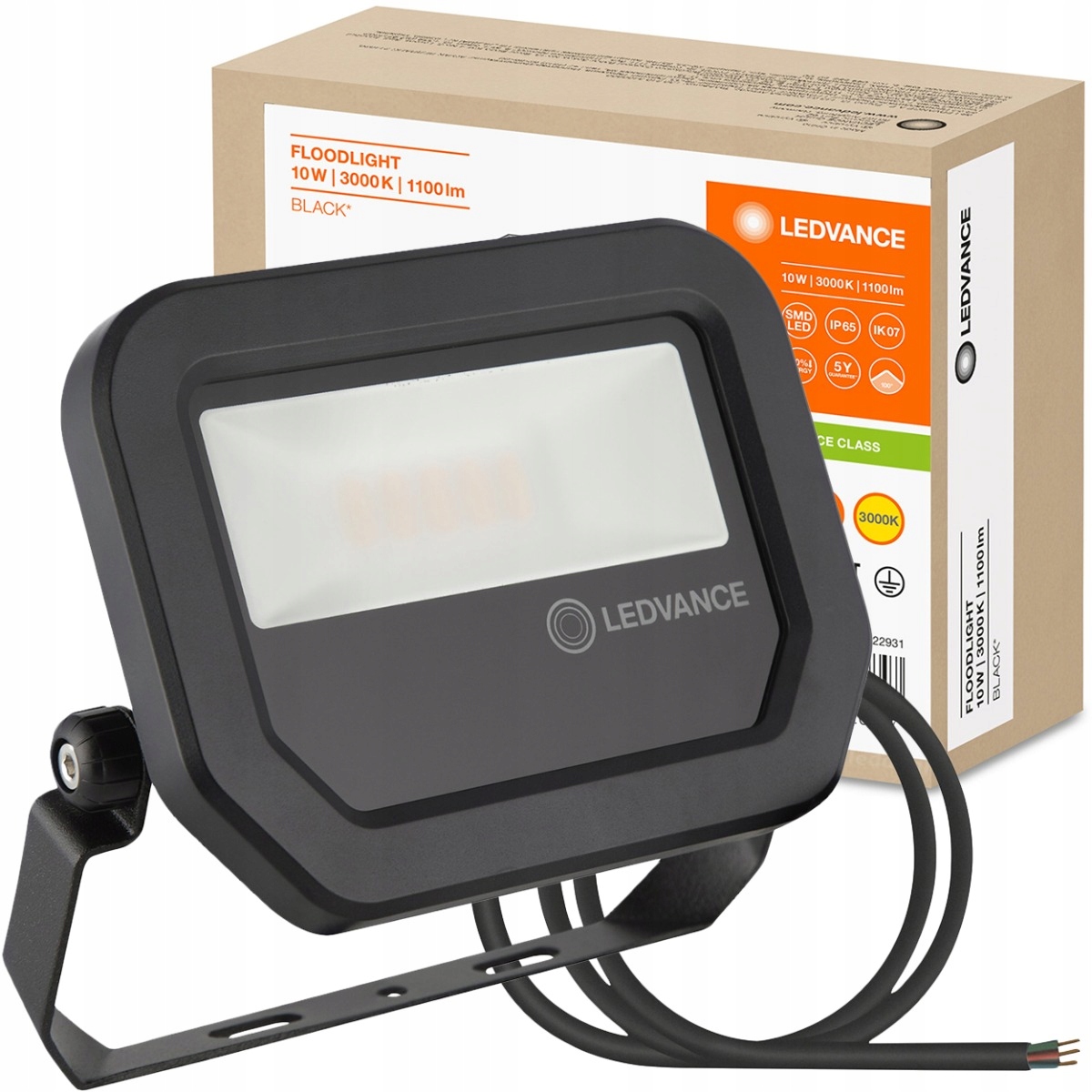 

Naświetlacz Halogen Led 10W 3000K Czarny Ledvance