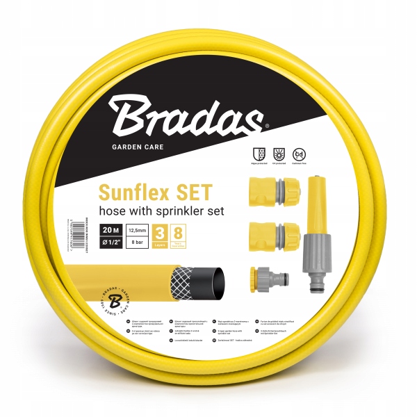 

Komplet do zraszania Sunflex 1/2" 20m Bradas