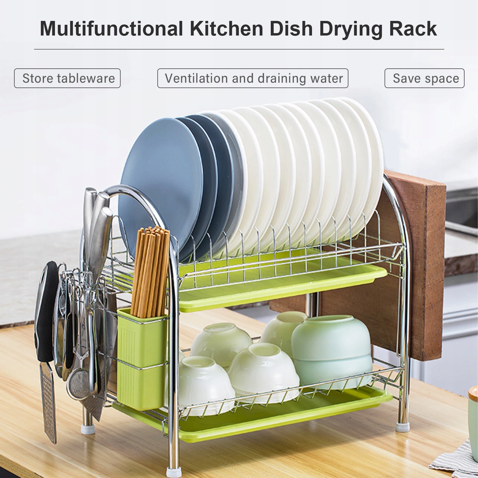 Suszarka do naczyń 3-poziomowa stal Kod producenta 451036341251