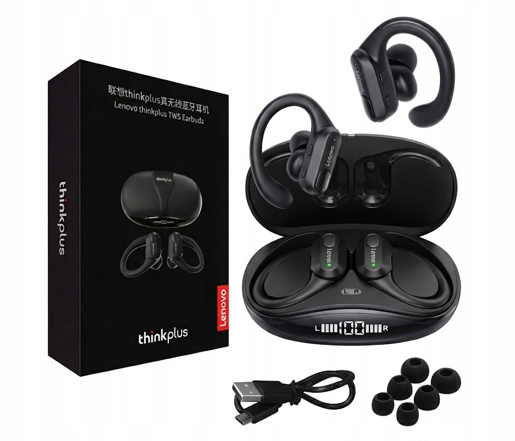 Słuchawki bezprzewodowe douszne Lenovo XT80 Bluetooth TWS sportowe