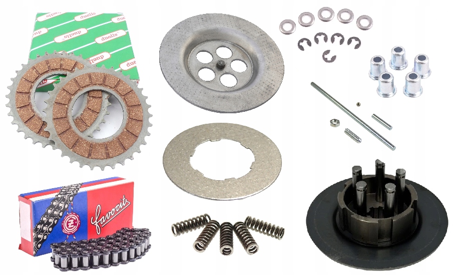 Nové České Kompletné Spojkové Koše S Kotúčmi Spojky Jawa 50 Ogar 200