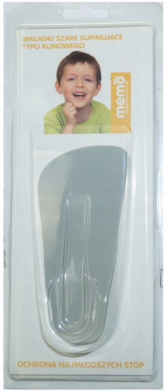 WKŁADKI MEMO SZARE SUPINUJĄCE KOŚLAWOŚĆ PIĘT R 28 Płeć chłopcy dziewczynki