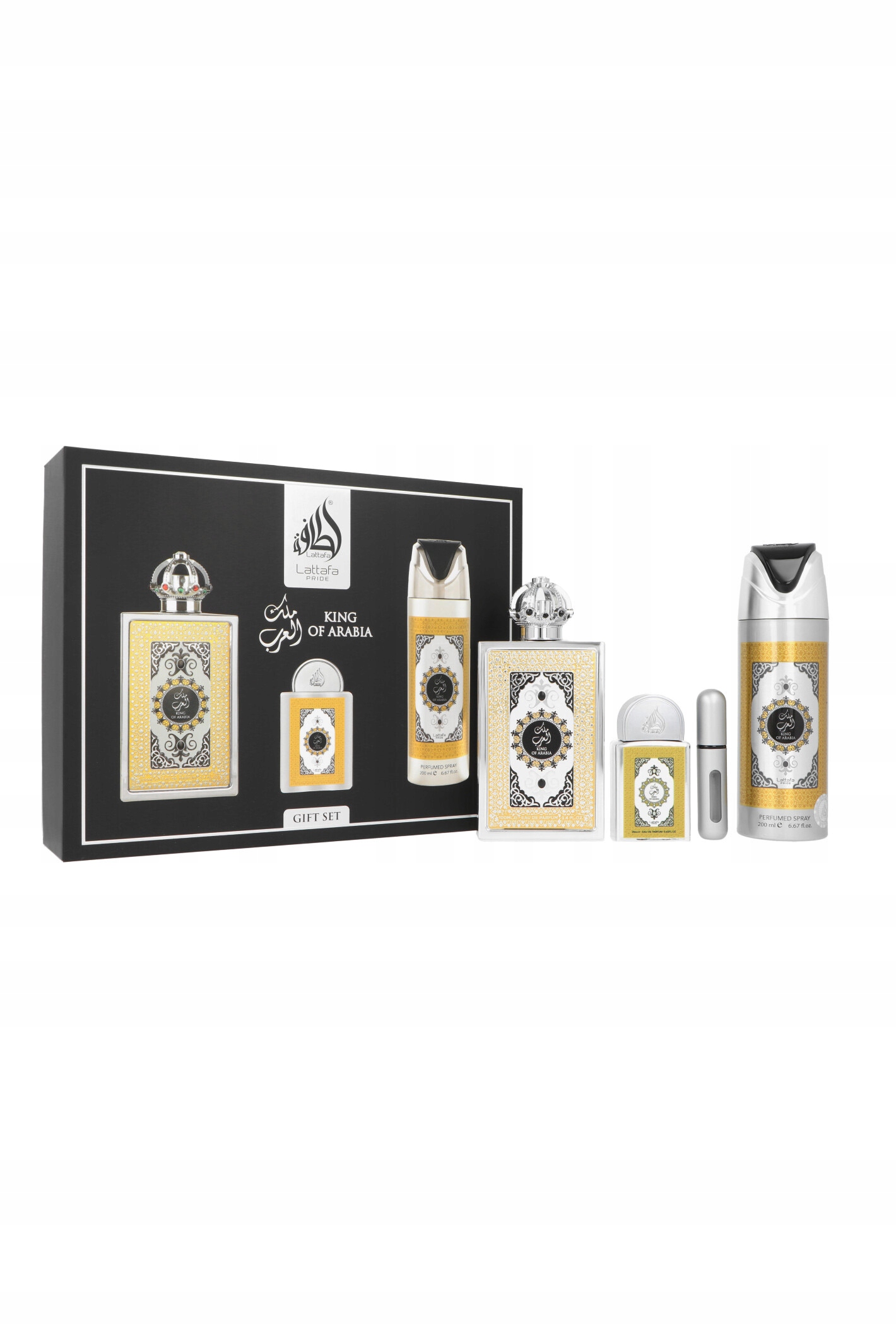 Sada Lattafa King Of Arabia Edp 100 ml Edp 20 ml Deodorant 200 Ml