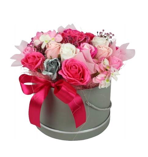 Flower Box XL Mýdlové květiny Dárek pro maminku Den žen Unikátní