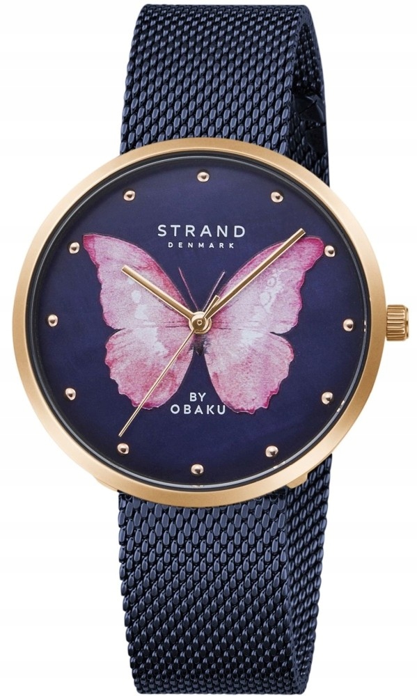 Nové originální dámské hodinky Strand by Obaku S700LXVLML-DBP, modré, krabička
