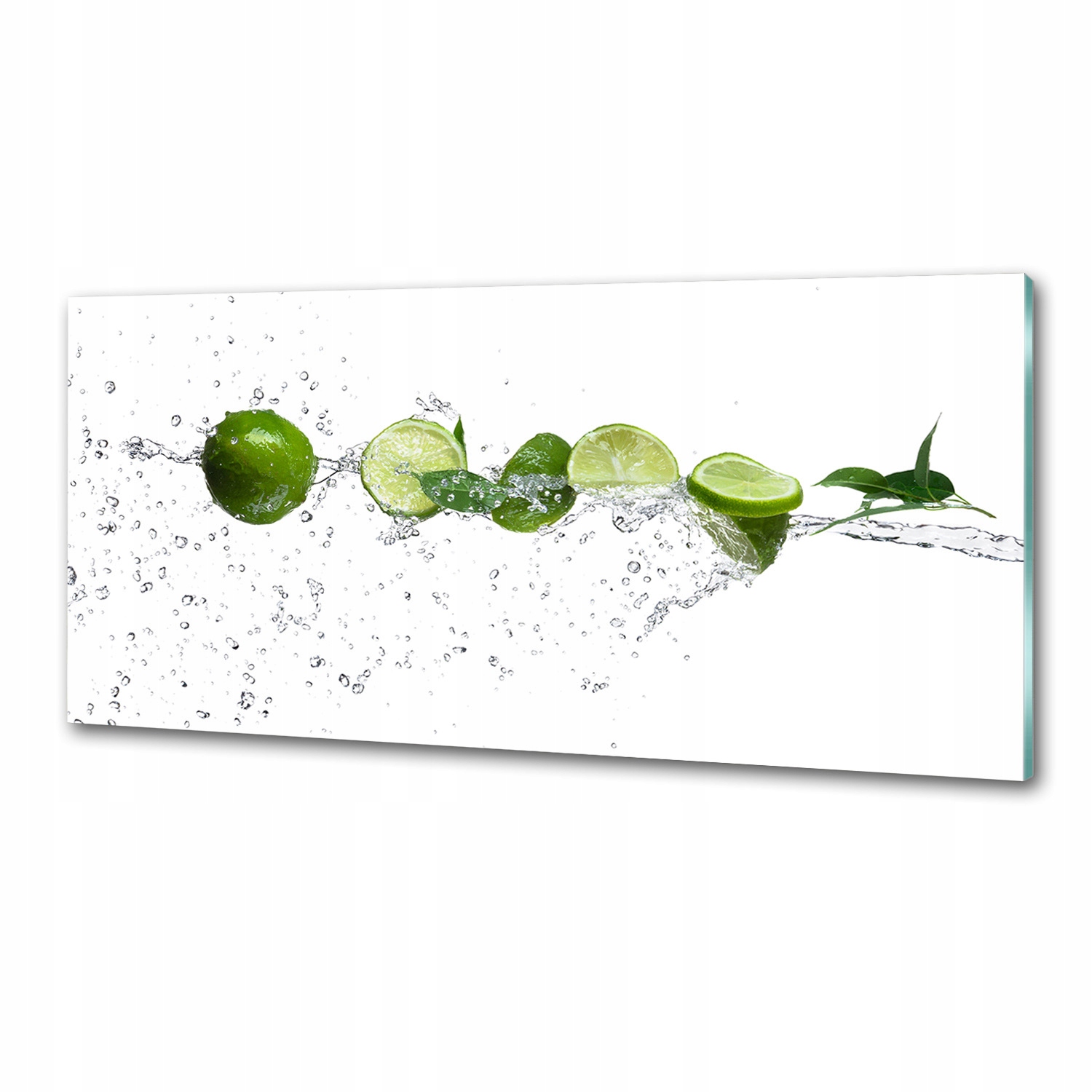 Panel do kuchyne Limetka a voda 125 x 50 cm Lepidlo