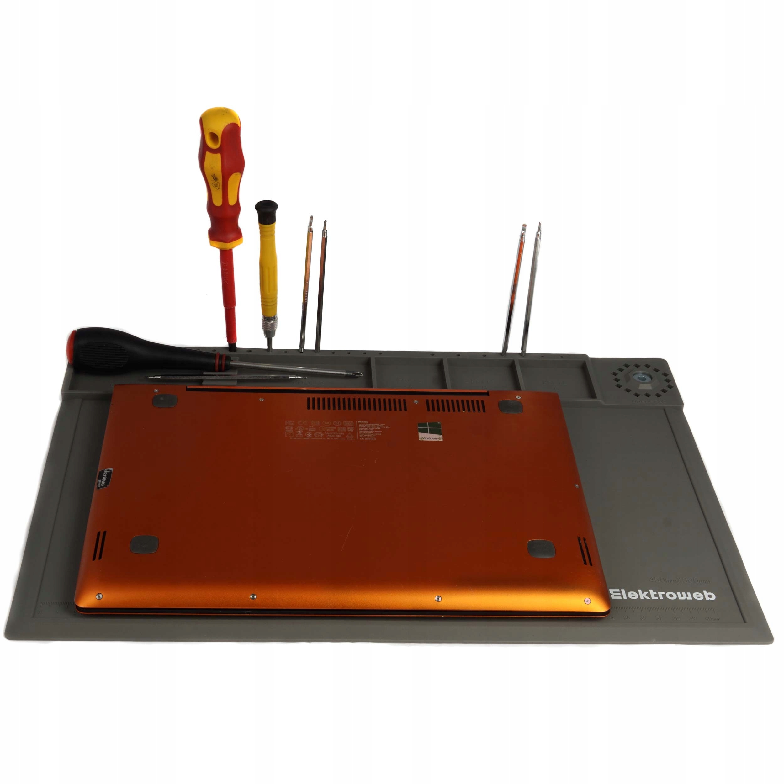 Mata serwisowa silikonowa do lutowania szara 46x31 Rodzaj mata stołowa
