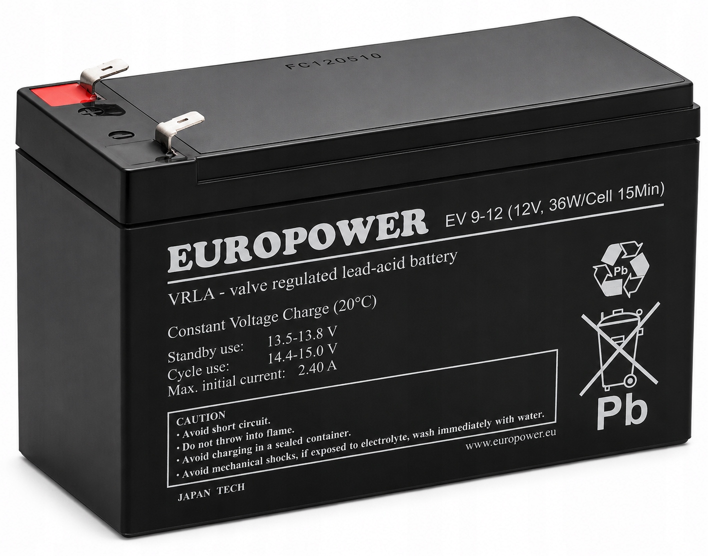 Agm 12V 9Ah EV9-12 Mocny akumulator do zasilacza buforowego Ups Apc Rbc T1