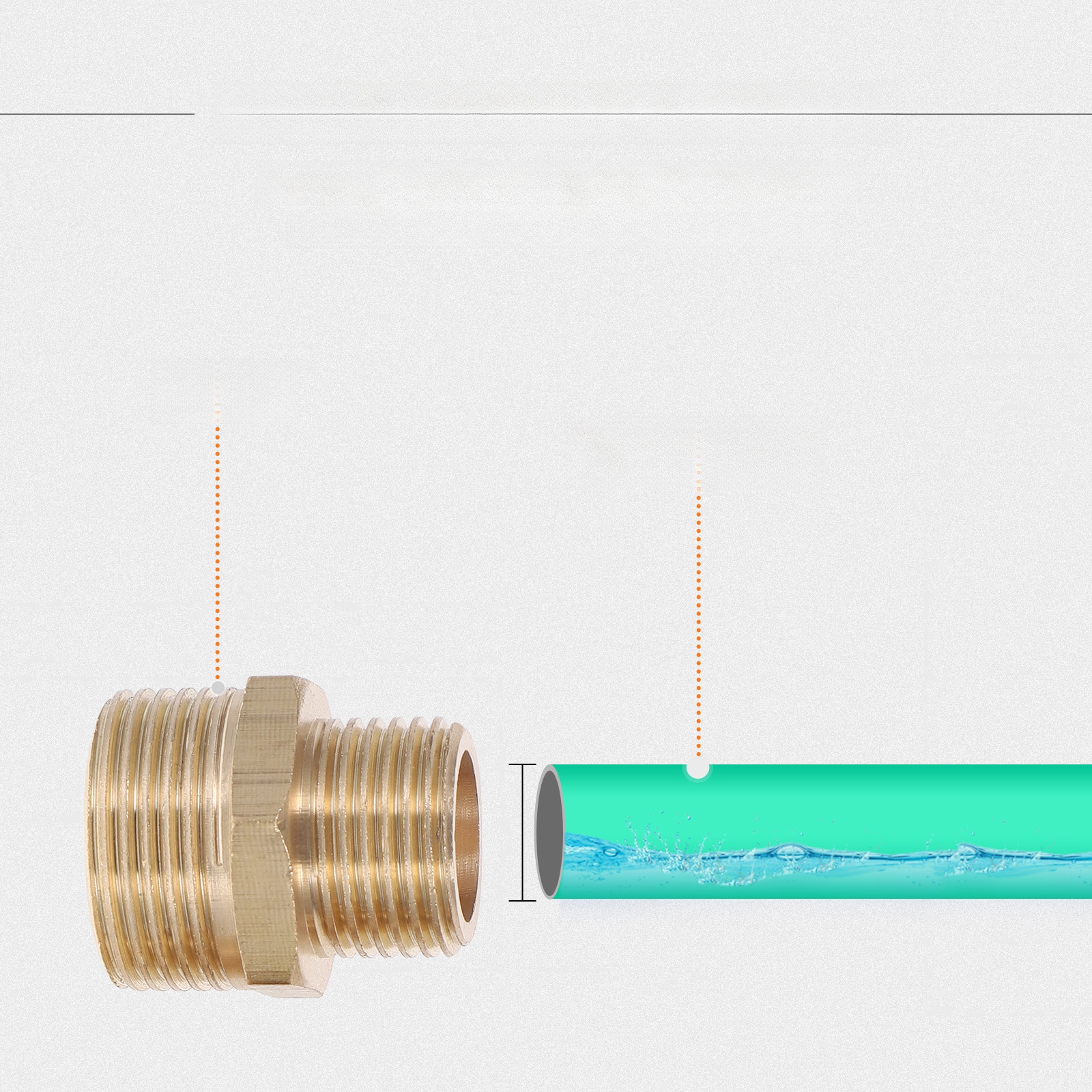 SZYBKOZŁĄCZKA ADAPTER DO WĘŻA 3/4 DO 1/2 REDUKTOR MOSIĘŻNY OGRODOWY SZT. Marka bez marki
