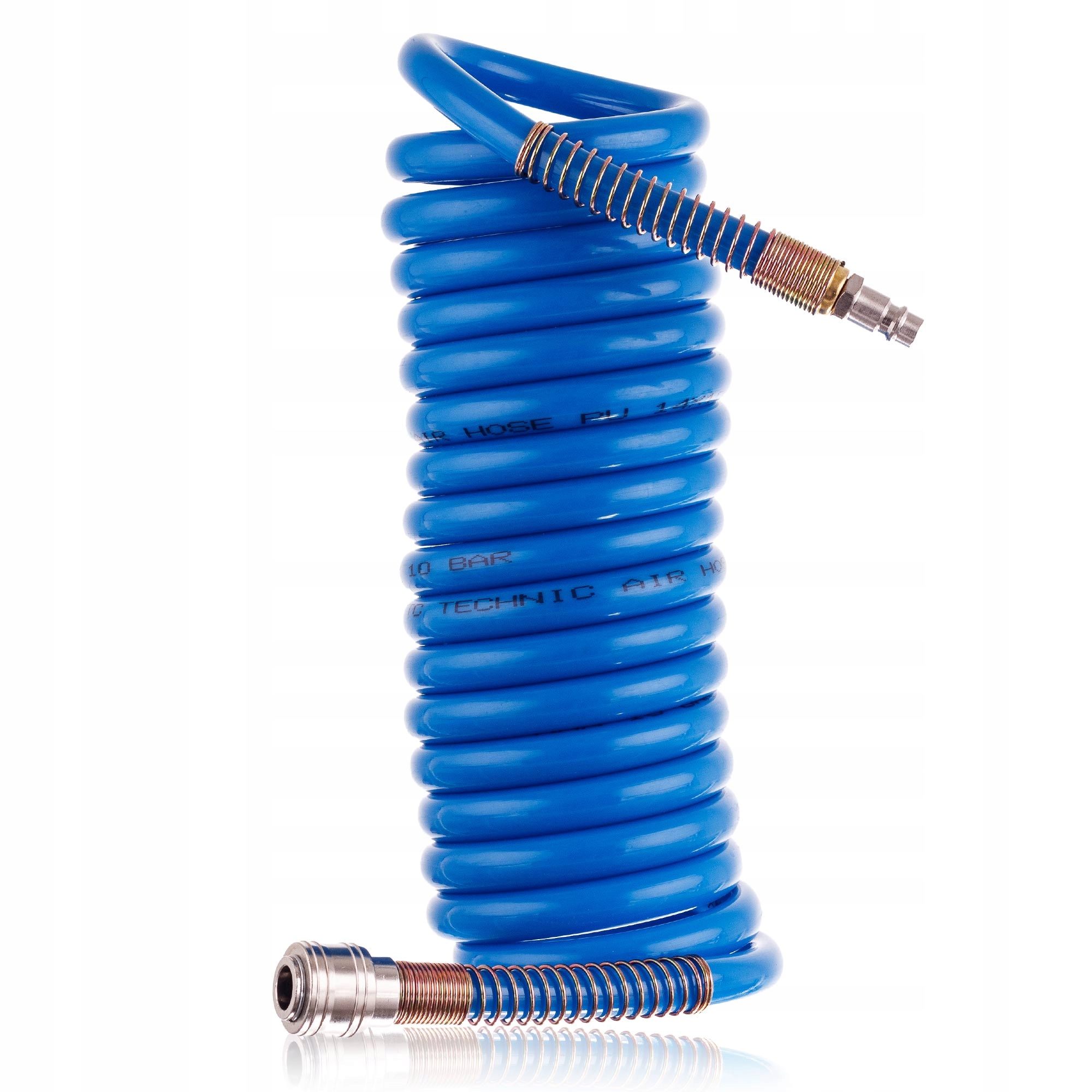 Wąż Spiralny Pneumatyczny 10mm 10x14mm 5m Kompresora Poliuretan Sprężarki
