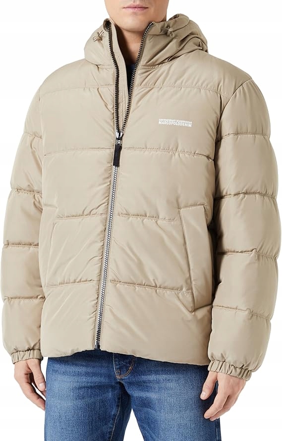 Marc O'polo Pánská Béžová Zimní Bunda S Kapucí M Jsk