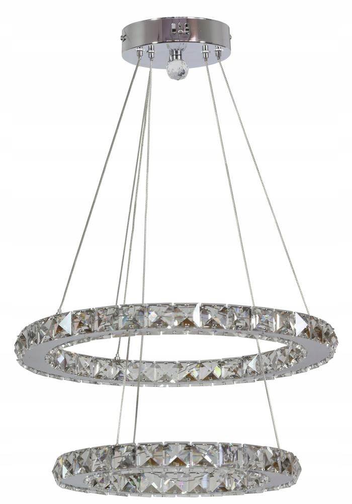 Lords Lampa Wisząca 42 Okrągły Podwójny 24W Led Chrom