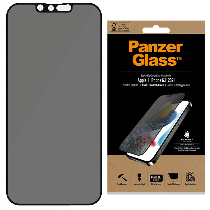 

Szkło ochronne do iPhone 13 13 Pro, PanzerGlass