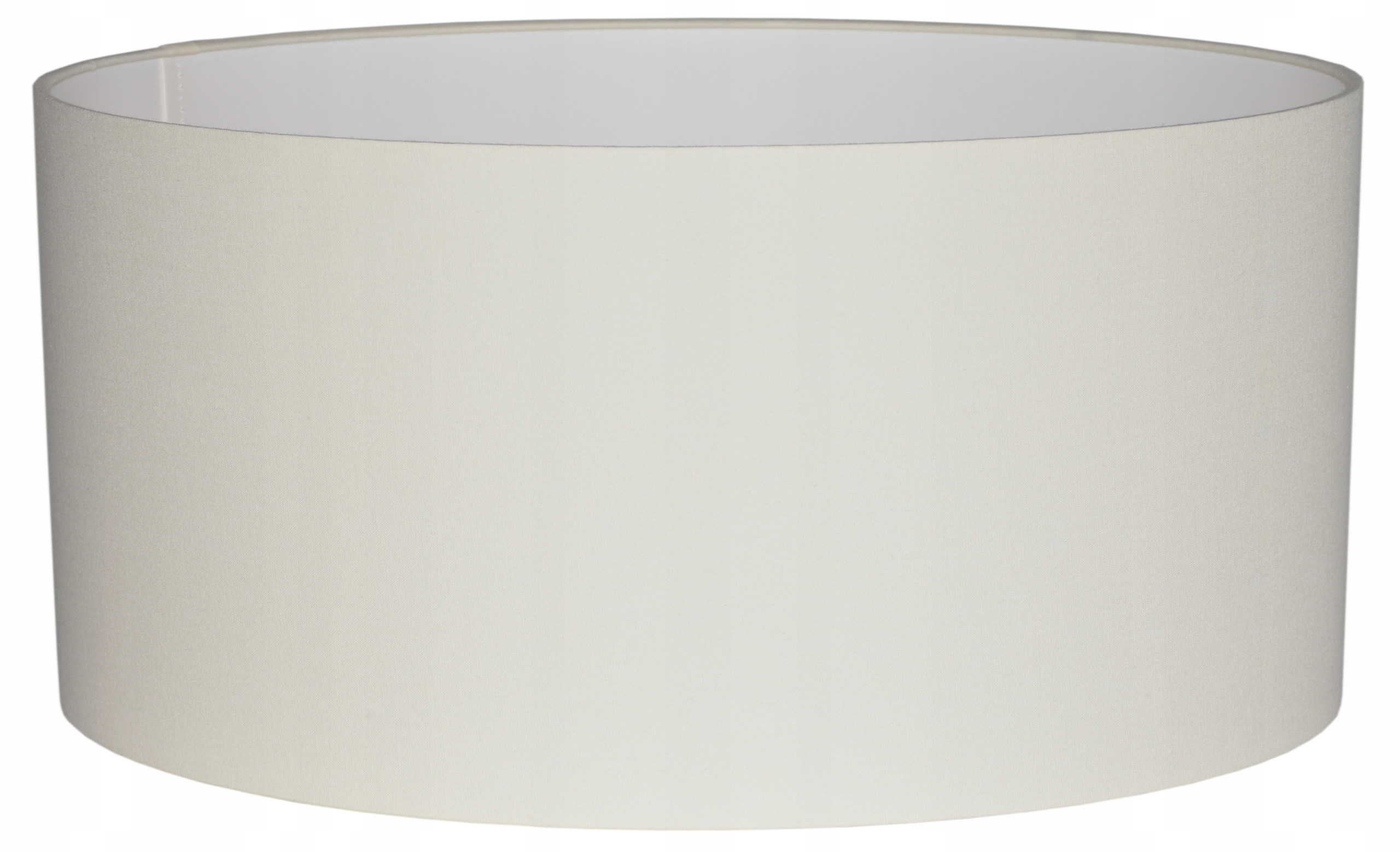 Elegantní Abažur Zavinovací Okraje válec tuba stínidlo 40 cm E27 Krémový Mirano