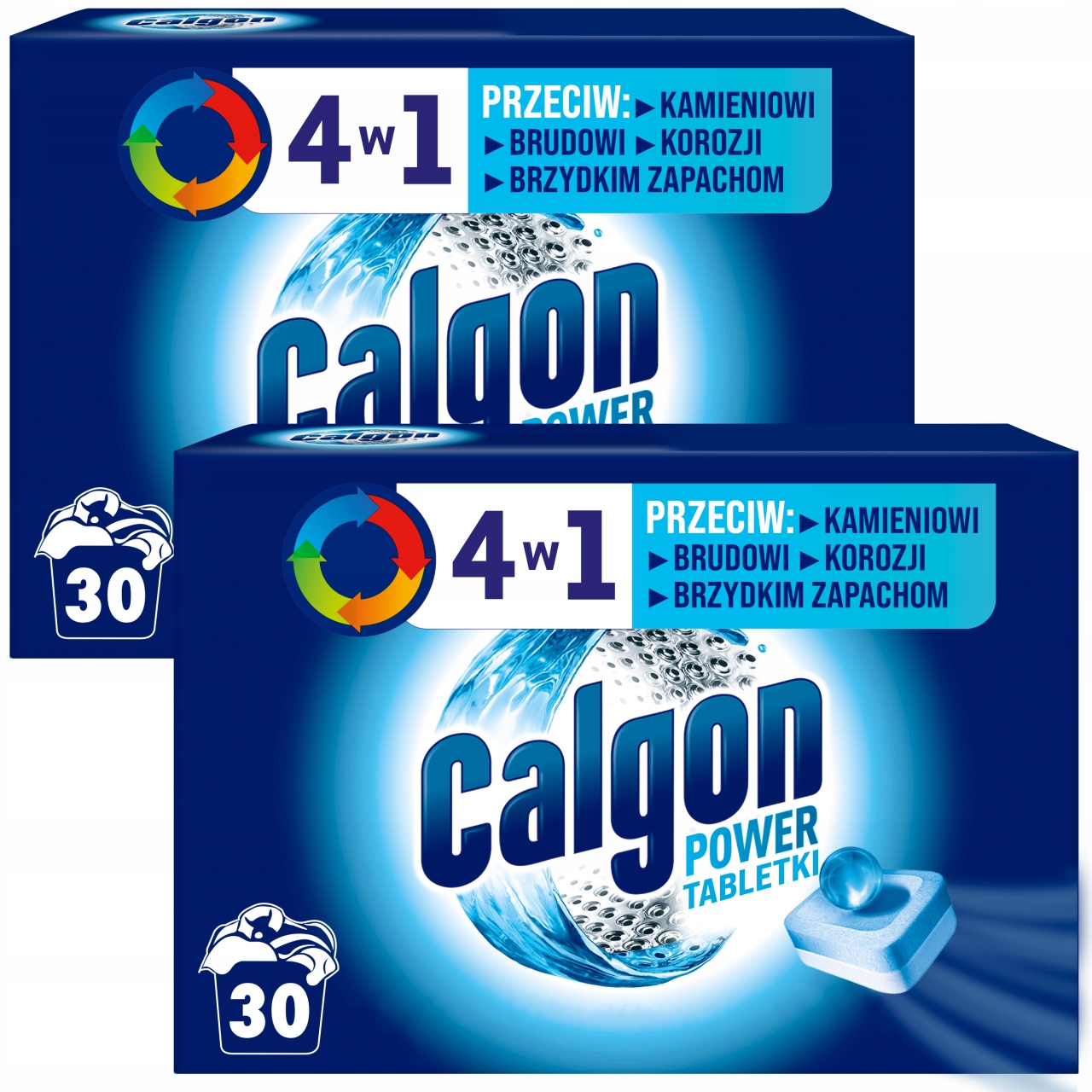 Levně Calgon Tablety Do Pračky 4V1 Změkčující Vodu Odvápňovač 2X 30 Kusů