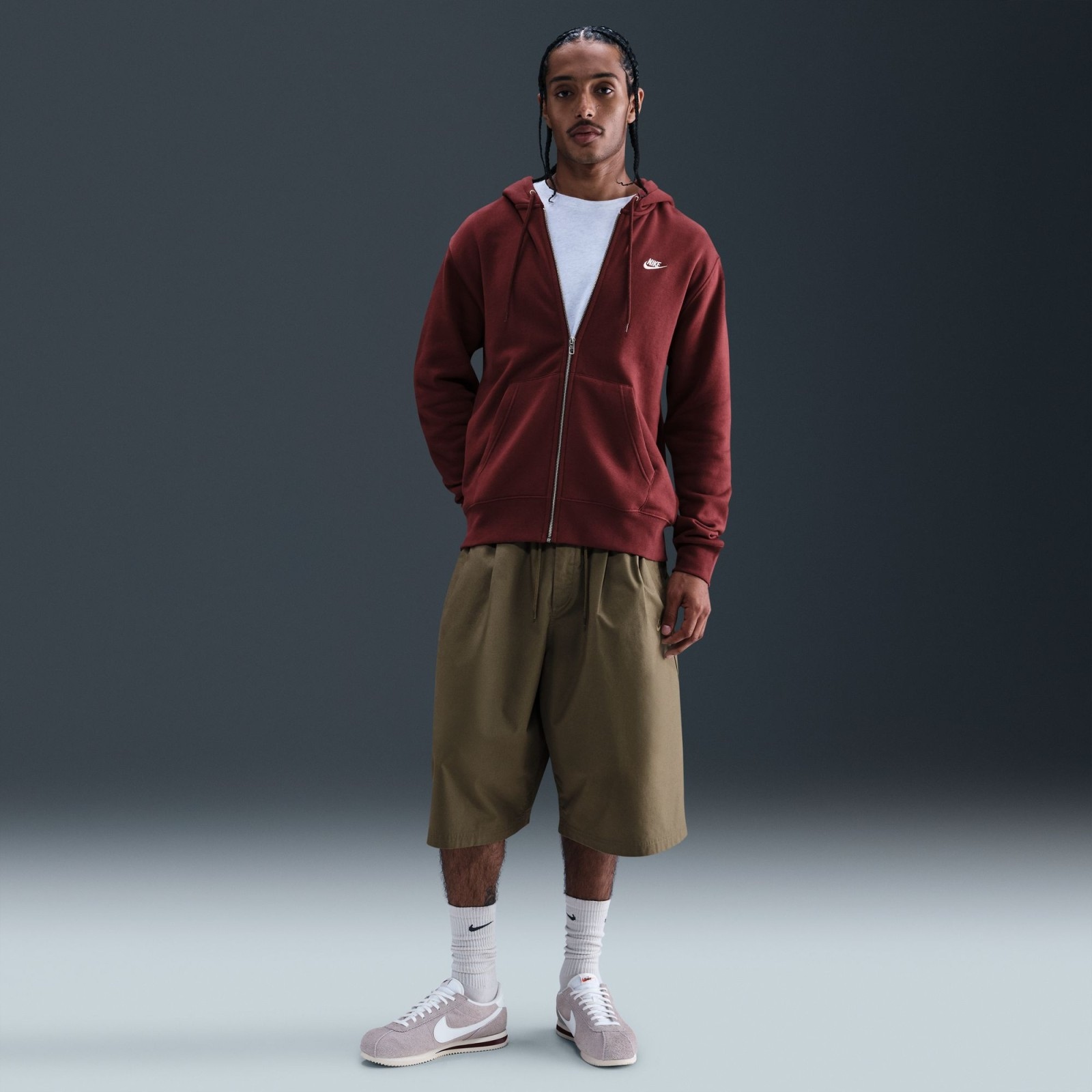 Pánská mikina Nike M Club Full-Zip Fleece Hoodie