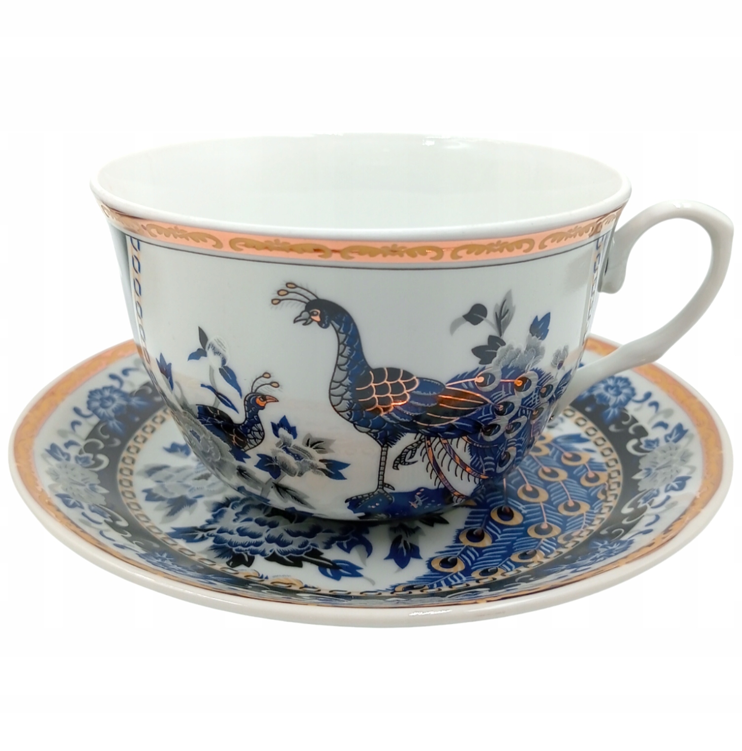 FILIŻANKI DO KAWY ZESTAW FILIŻANEK ZE SPODKIEM PORCELANA 2+2 NA PREZENT PAW Pojemność 270 ml