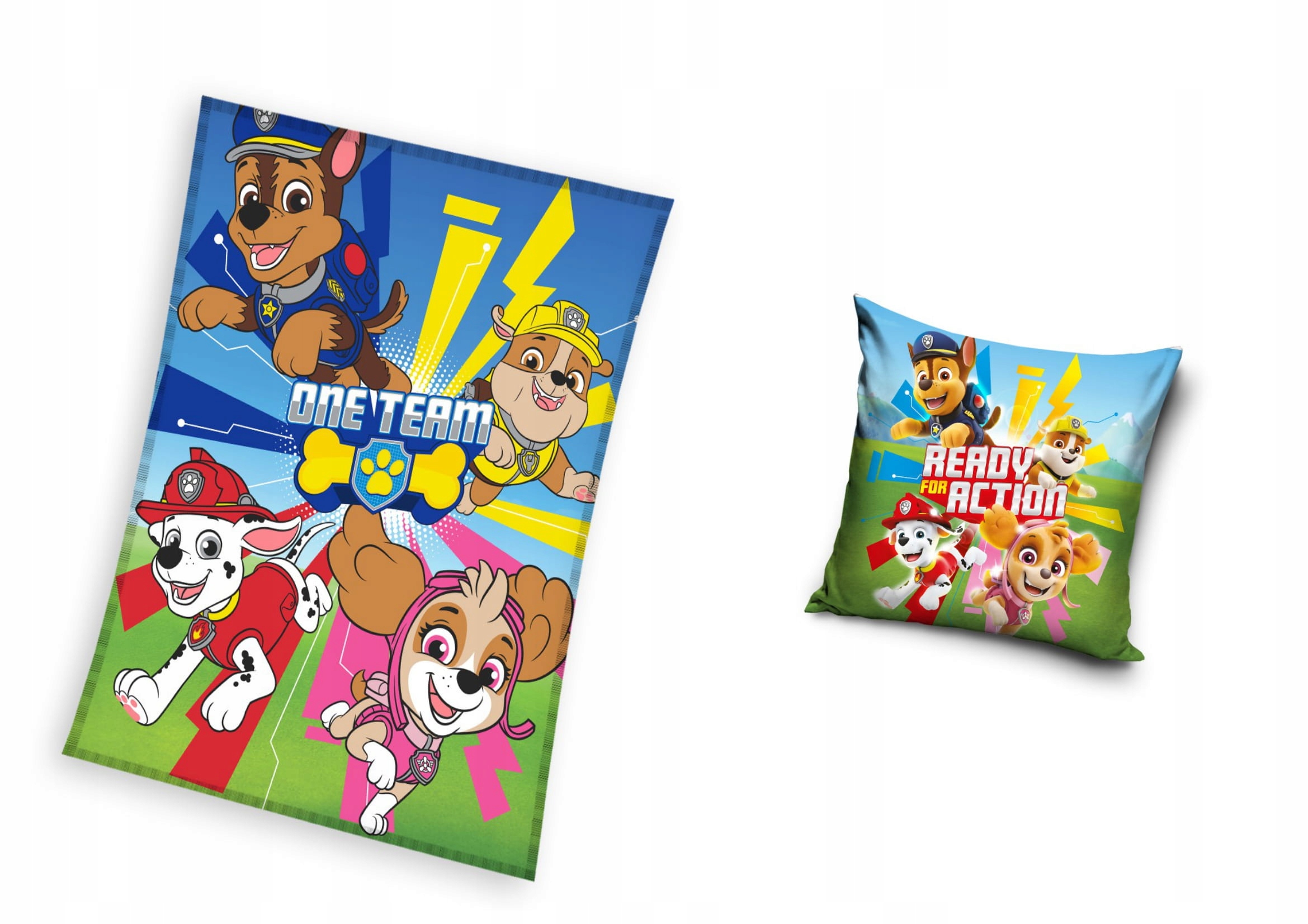 

Koc Kocyk polarowy poduszka poszewka Psi Patrol