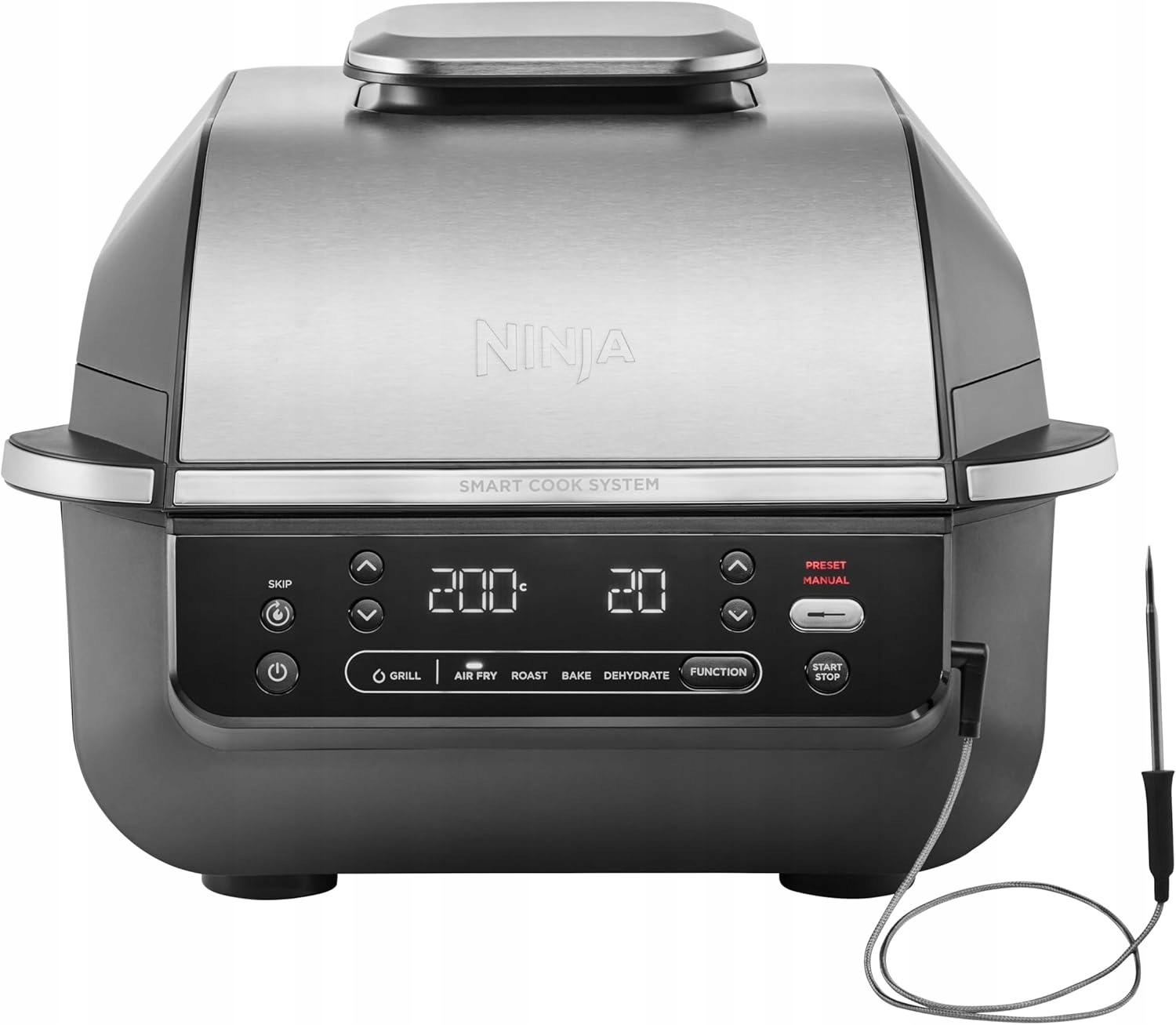 Kontaktowy grill elektryczny Ninja EG351EU srebrny/szary 1760 W