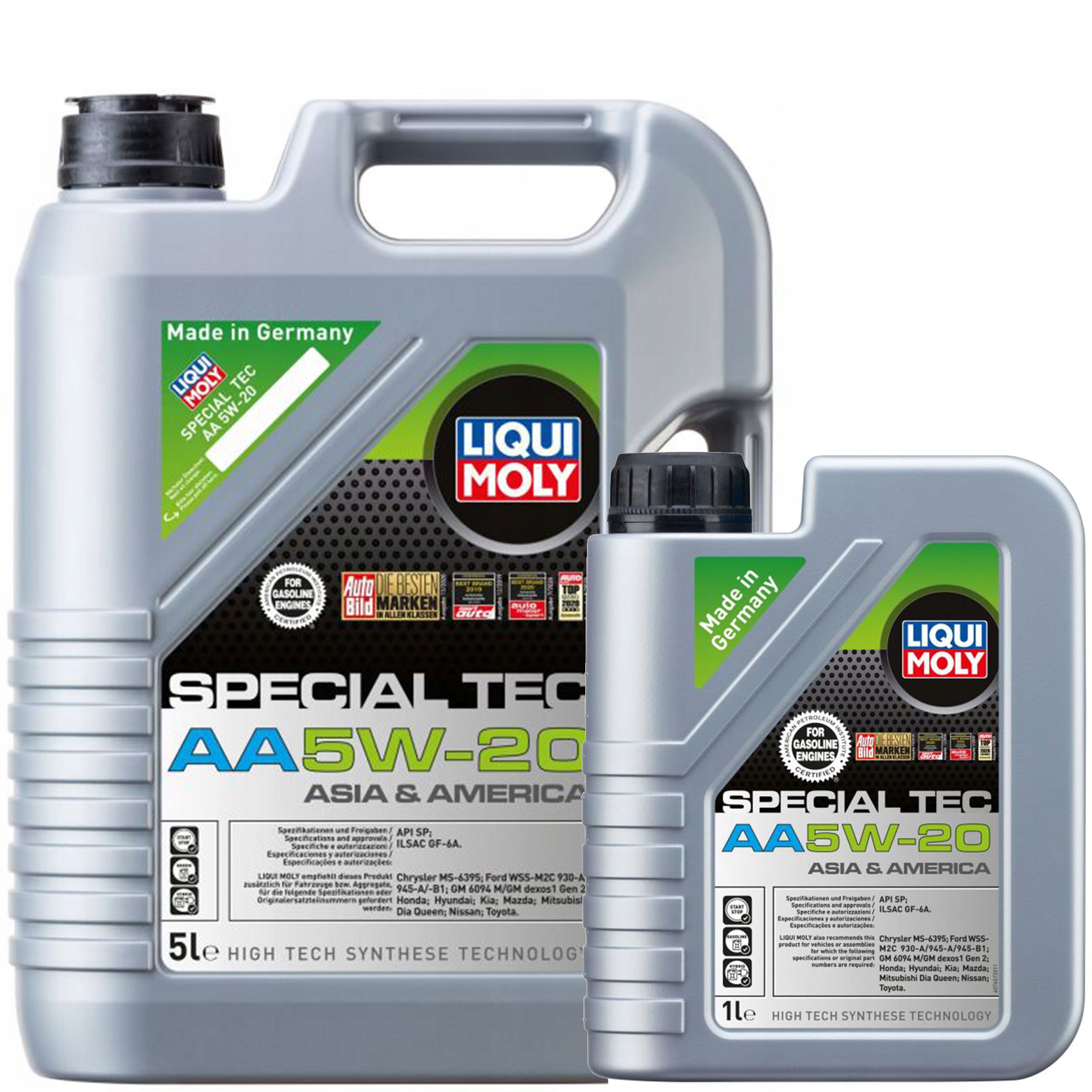 Olej silnikowy Liqui Moly Special Tec Aa 5W20 6L (5+1)