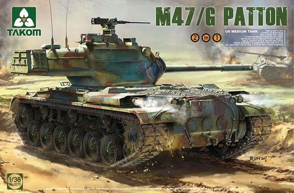 M47/G Patton Us Medium Tank 1:35 Takom 2070