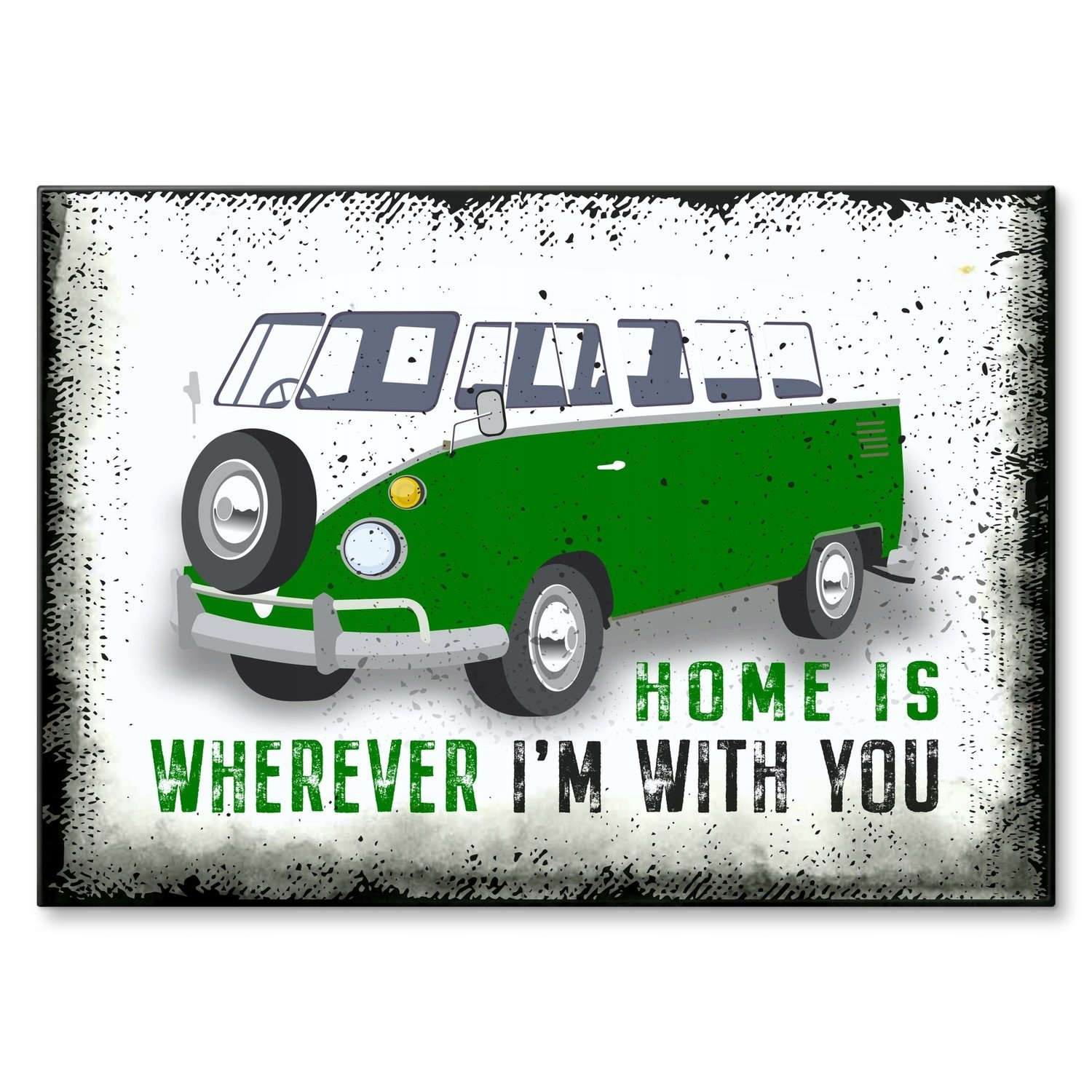 Kovový plakát home is car Szyld Plech 42 x 59,4 cm Dárek