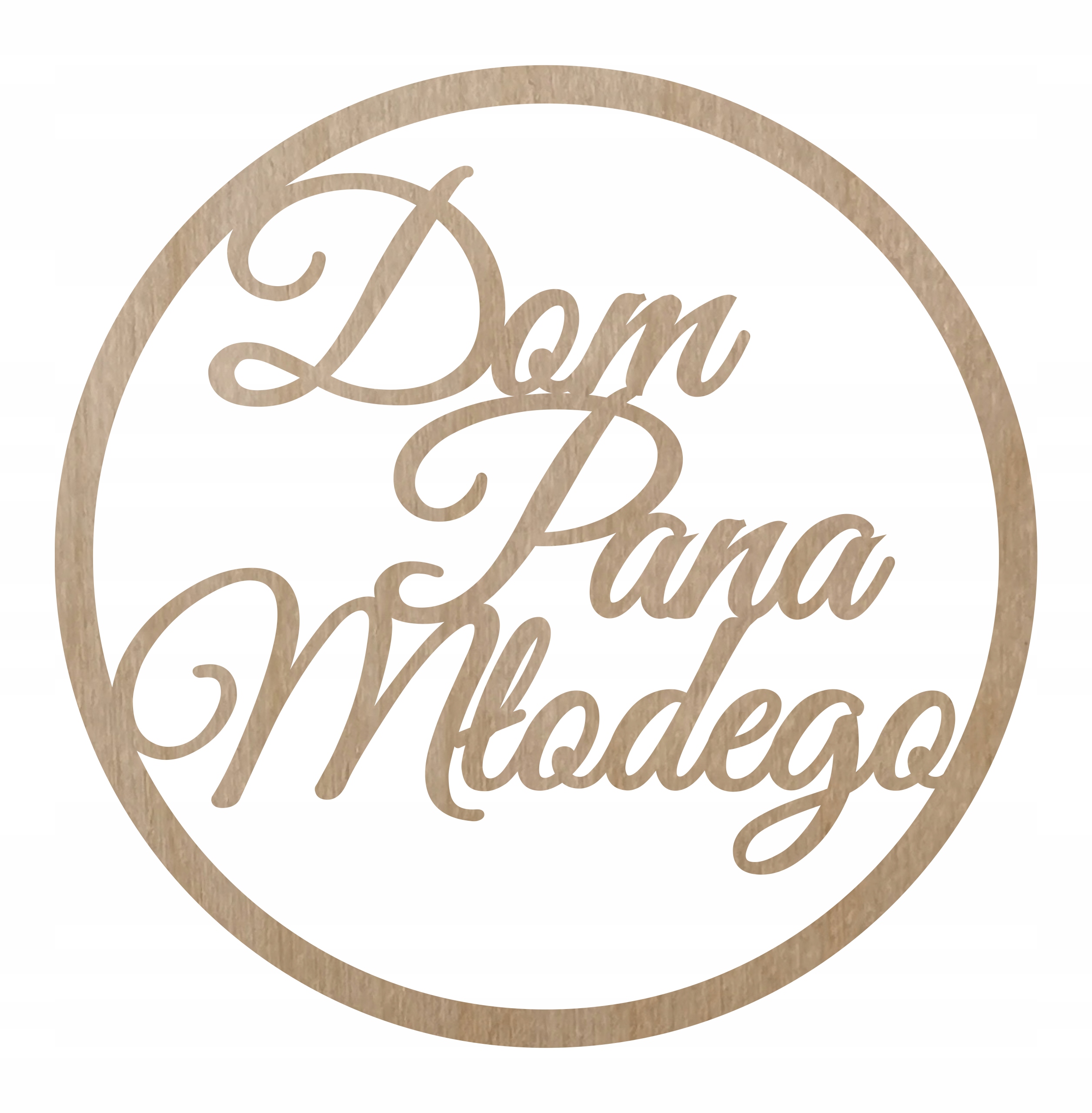 

Drewniane koło Dom Pana Młodego ślub 40CM