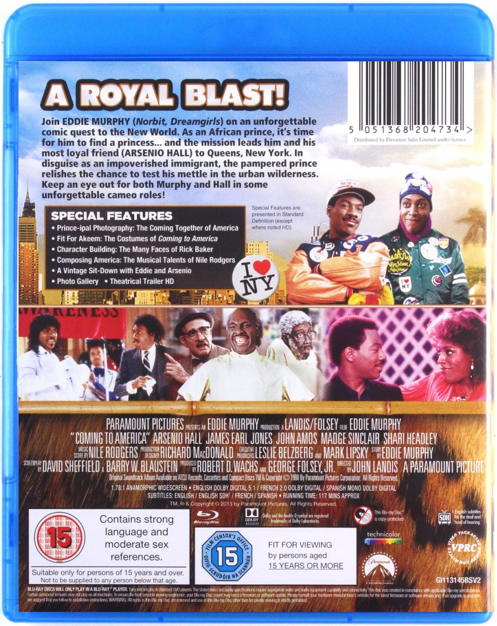 COMING TO AMERICA (KSIĄŻĘ W NOWYM JORKU) (BLU-RAY) Stan opakowania oryginalne