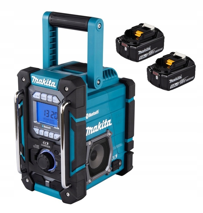 Makita Aku Radio Budowlane Bluetooth Lxt 18V 2x5Ah BL1850 DMR300