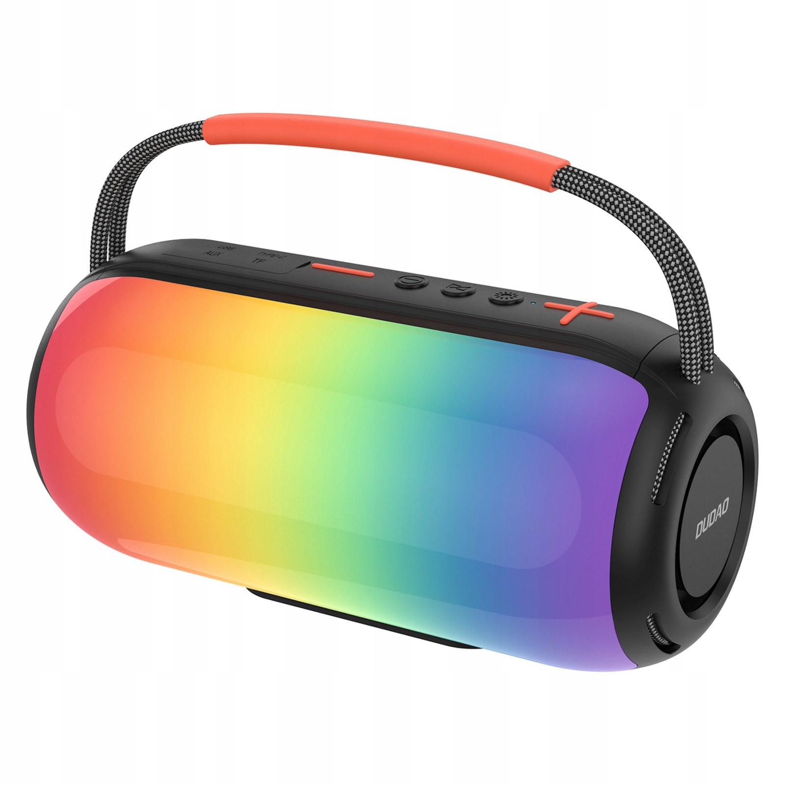 Bezdrátový podsvícený reproduktor s Rgb Bluetooth úchytem černý
