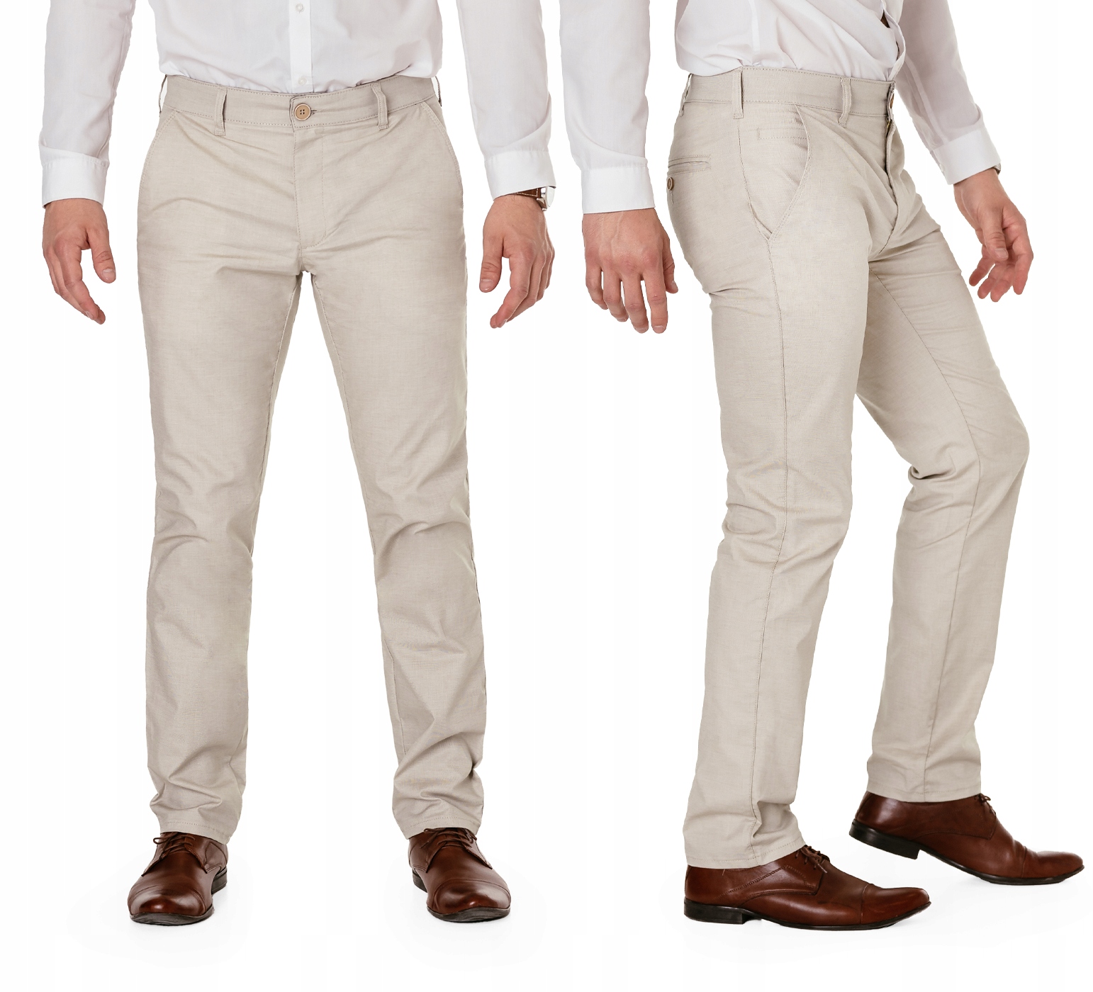 Elegantní pánské společenské kalhoty Chinosy pro vysoké osoby Hunter 410/23 41/36