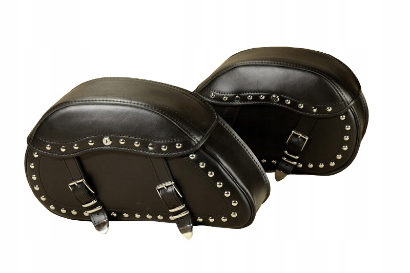 SKÓRZANE SAKWY MOTOCYKLOWE DUŻE 60cm CHOPPER