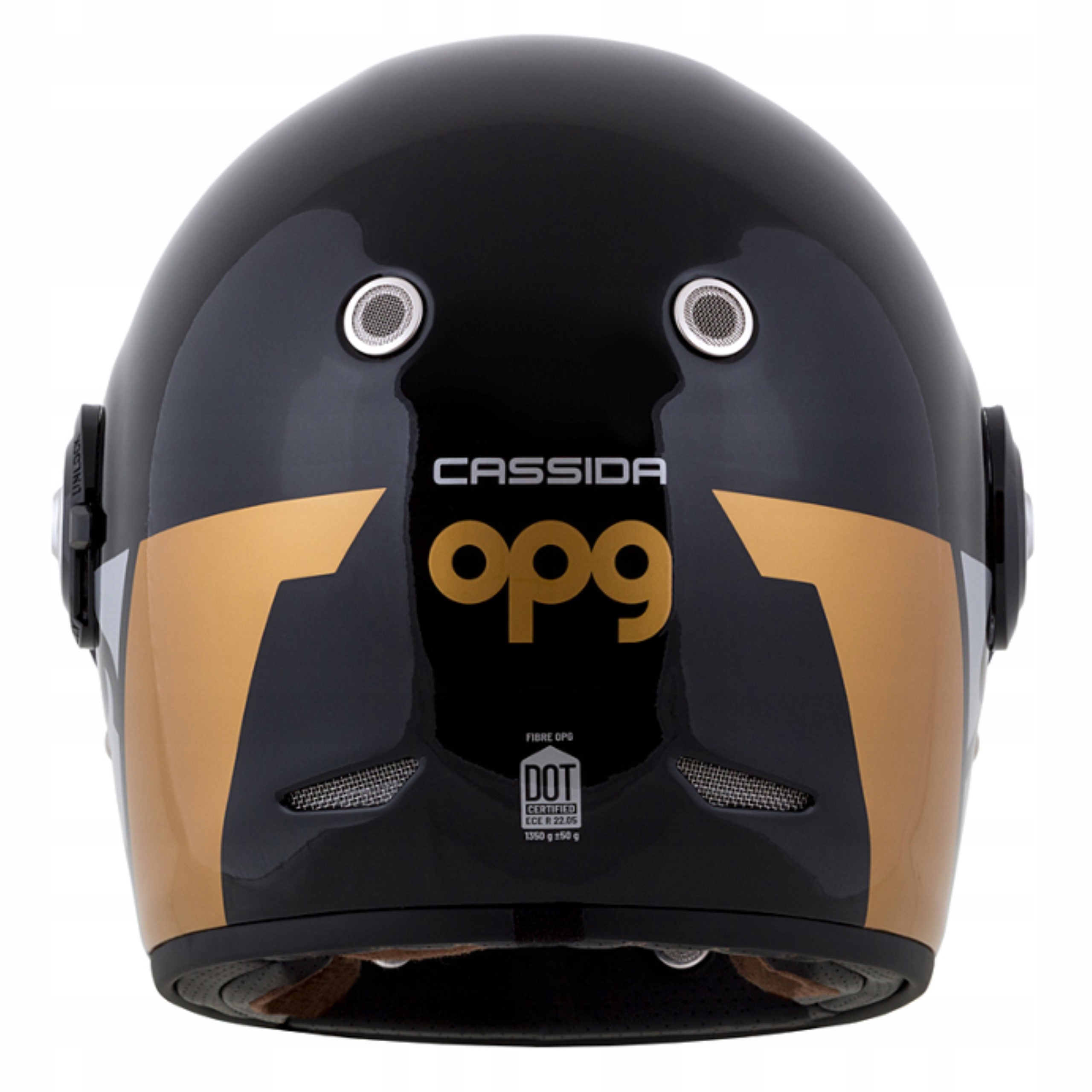 CASSIDA CZESKI KASK MOTOCYKLOWY FIBER OPG GOLD M Typ Integralne / Pełne