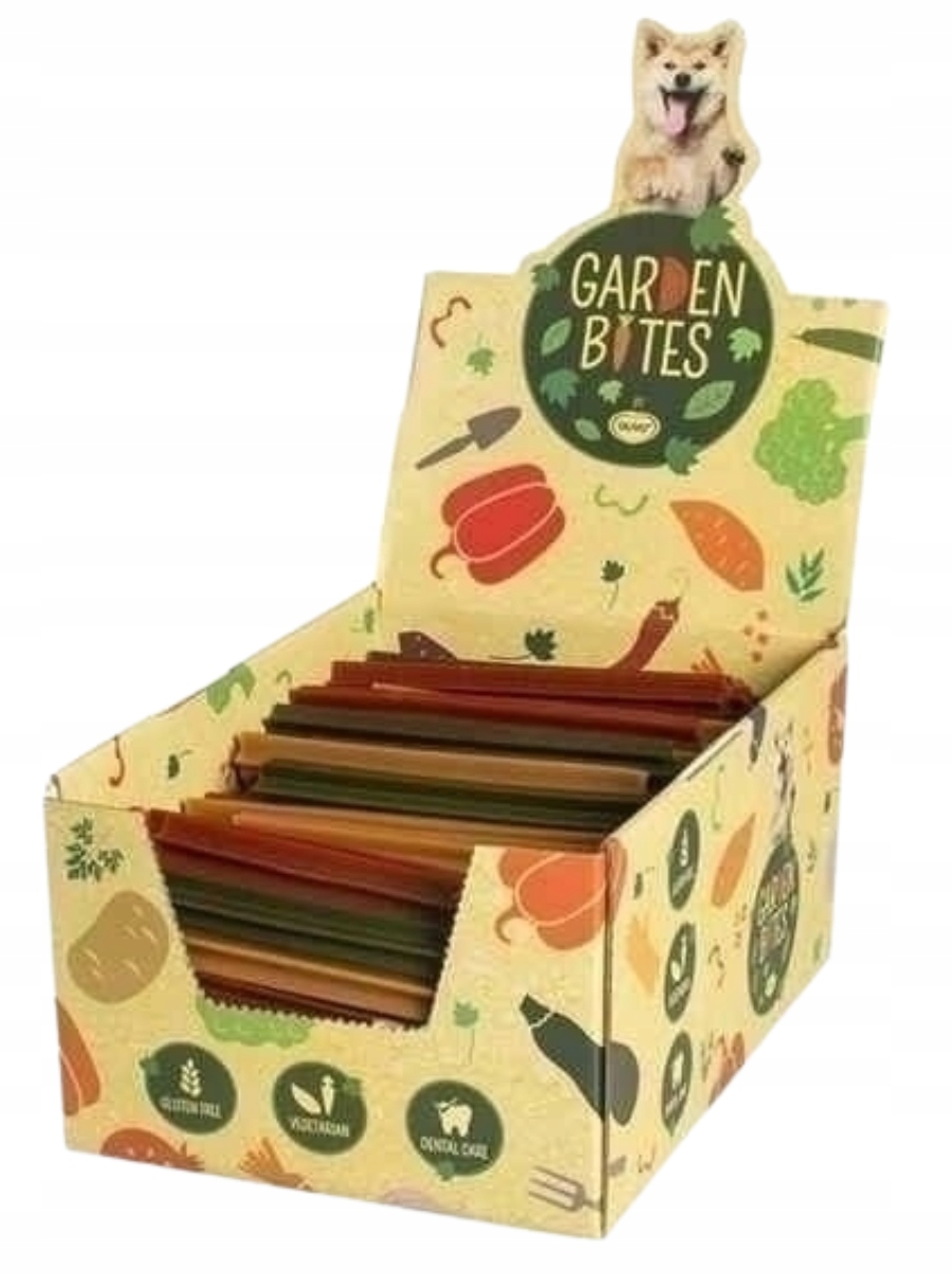 Levně Garden Bites Dental Sticks L Veganské zubní tyčinky 16 cm (40 ks)