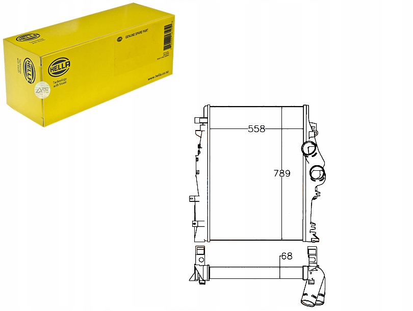 INTERCOOLER HELLA 9735010201 A9735010301 973501030