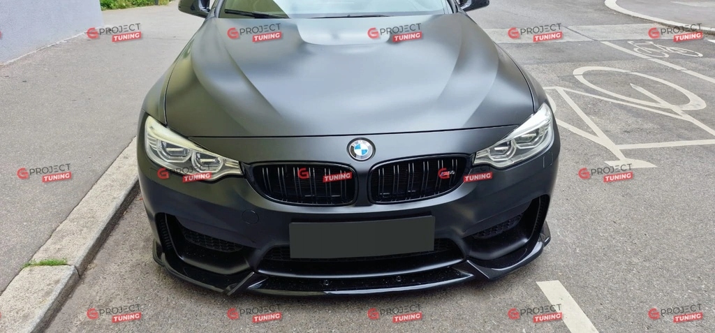 Dokładka przedniego zderzaka BMW 4 (F32, F82) Coupe 2014-2020 czarny połysk EAN (GTIN) 4099654100811