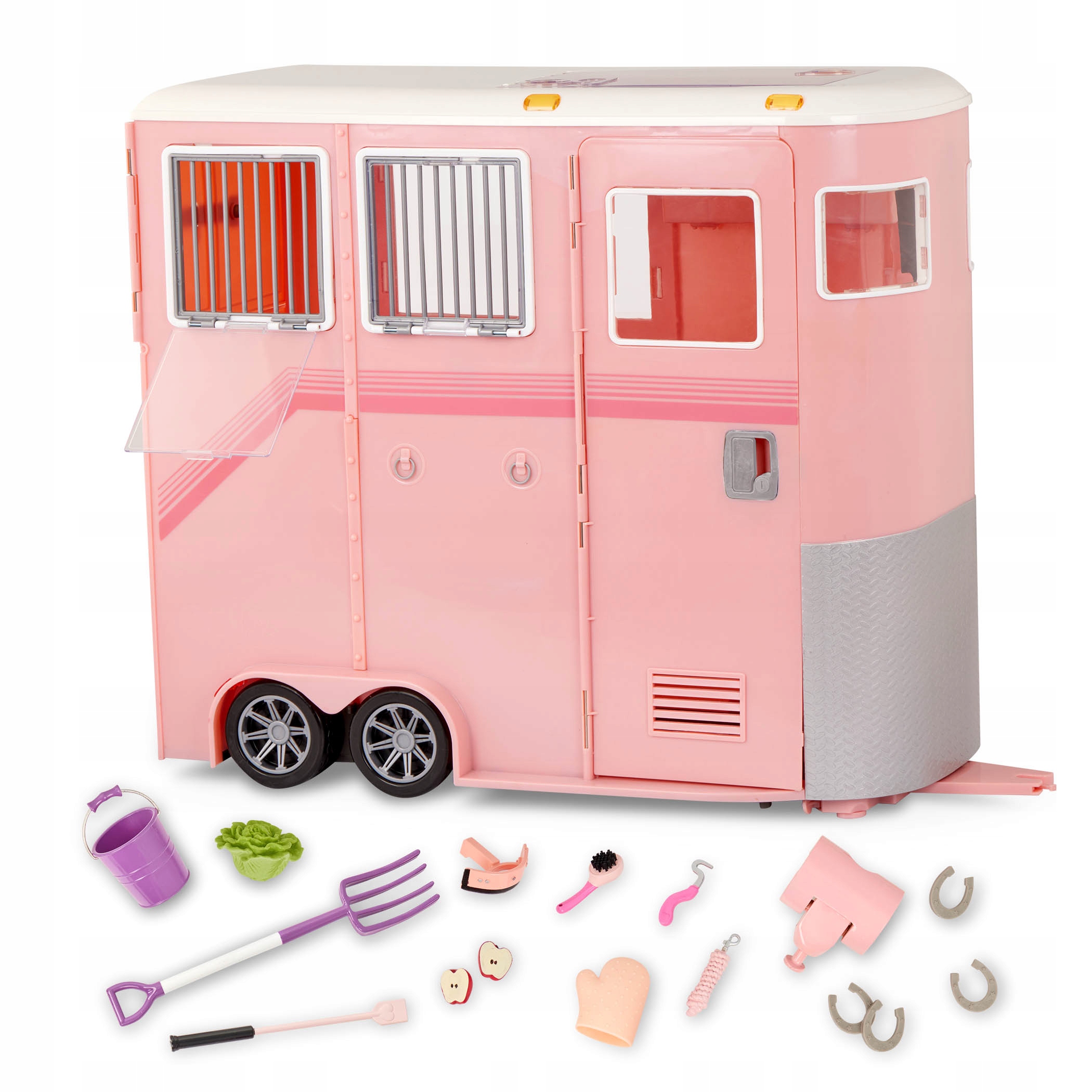 Our Generation Przyczepa do Przewozu Koni Mane to Travel Horse Trailer Set