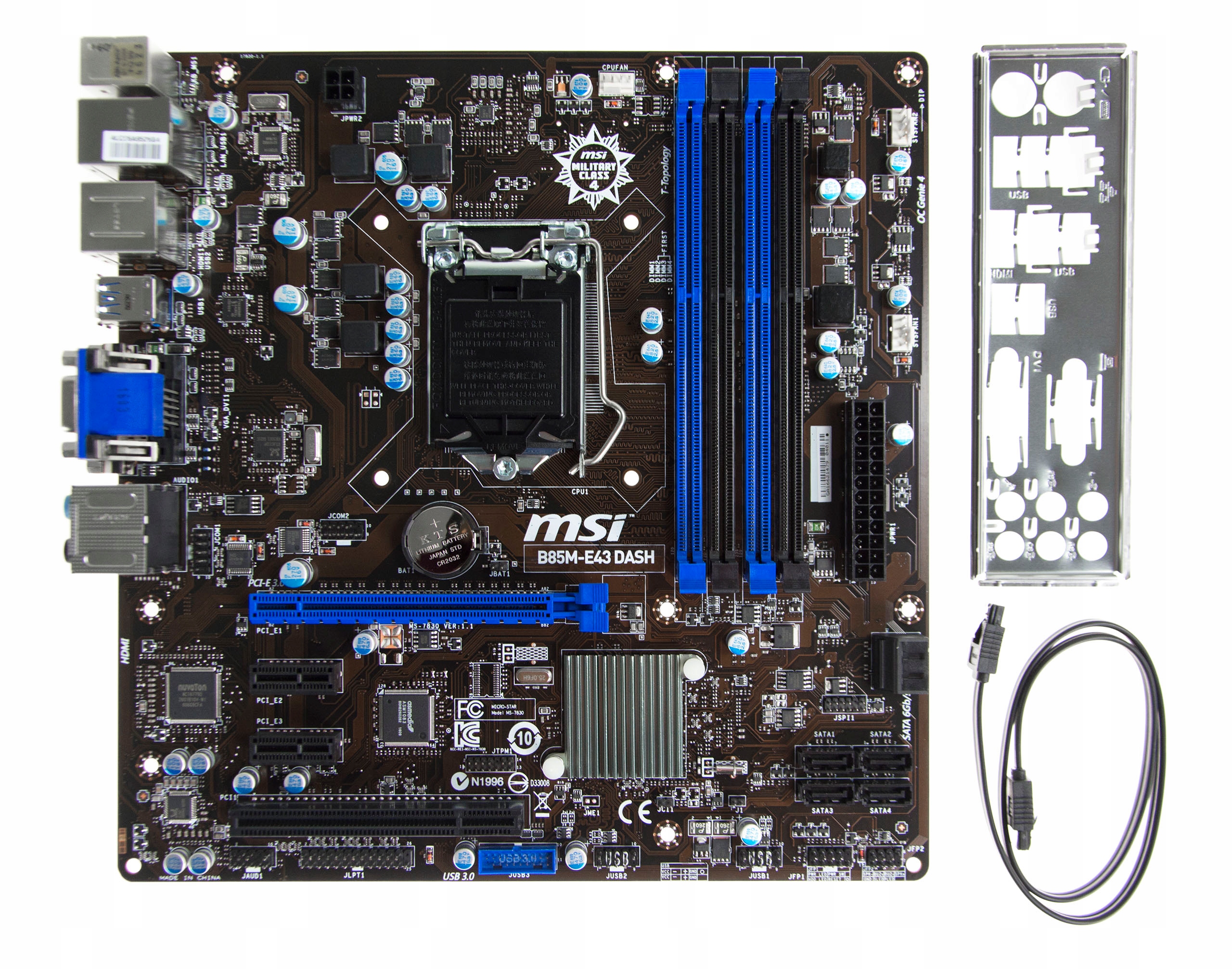 

Płyta Główna Msi B85M-E43 Dash s.1150 DDR3 Intel