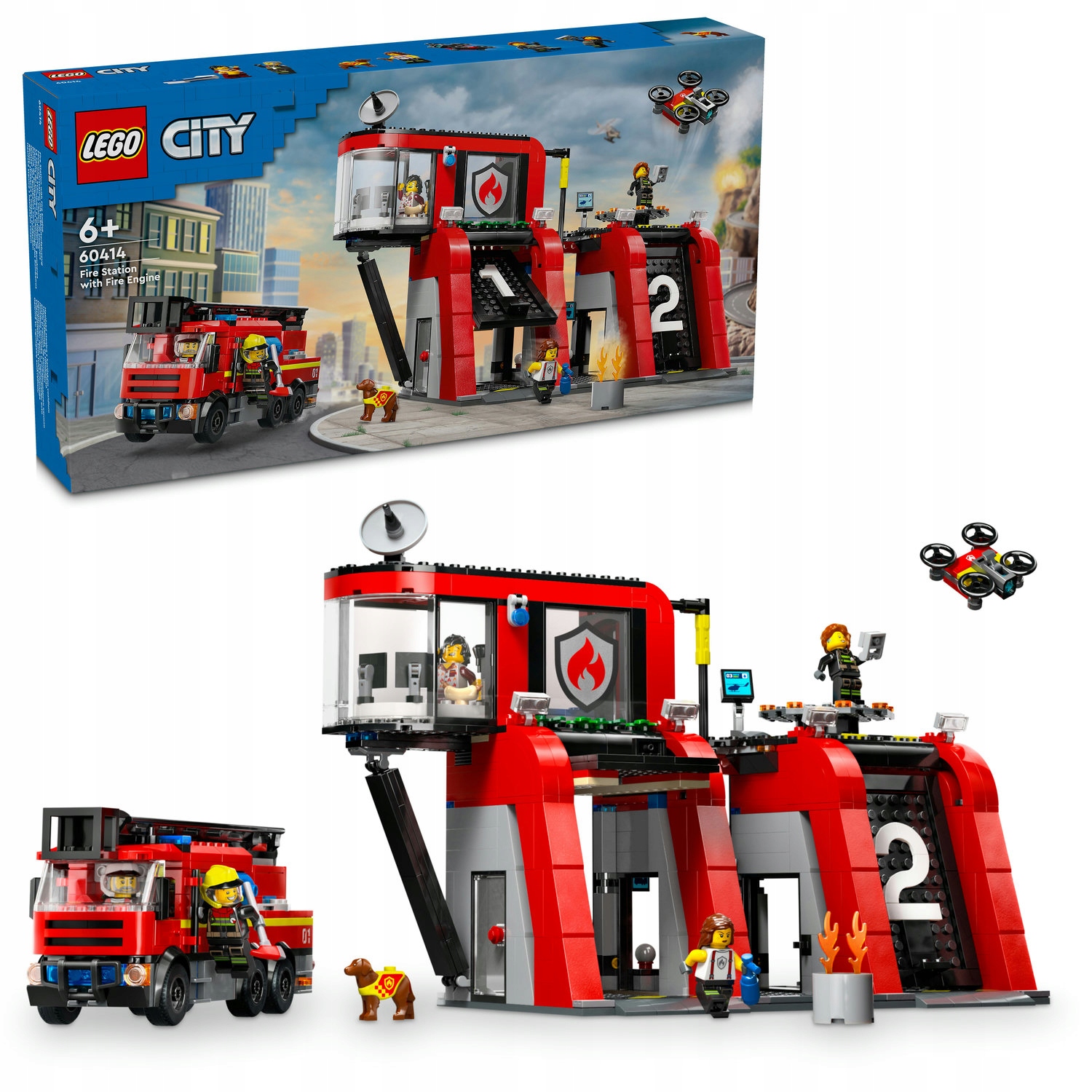 Lego City 60414 Hasičská stanice s hasičským vozem