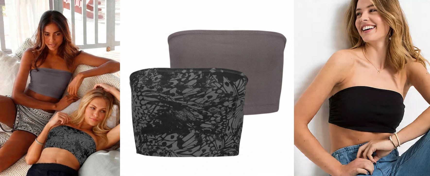 

Buffalo Krótki Top Crop opaska Bandeau 32/34 2 Szt