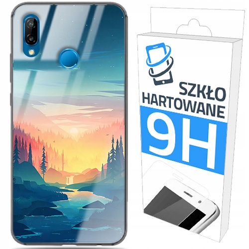 

150 wzorów Etui Szklane + Szkło do Huawei P20 Lite