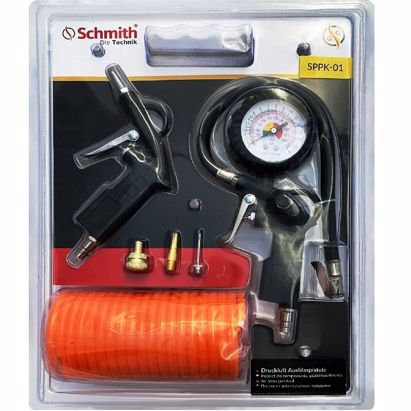 ZESTAW PNEUMATYCZNY PISTOLET DO PRZEDMUCHIWANIA x6