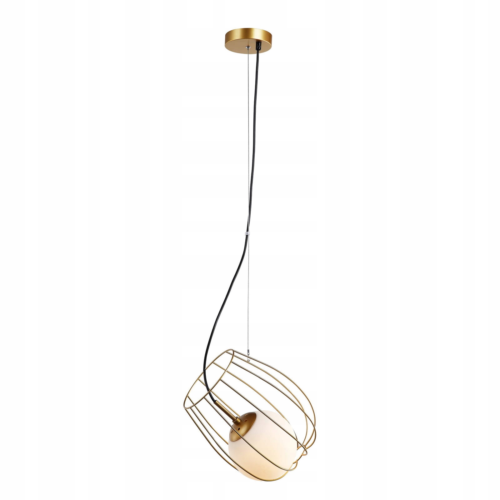 Italux Závěsná lampa Melisa Zlatá Moderní Ocel Sklo E27 40W